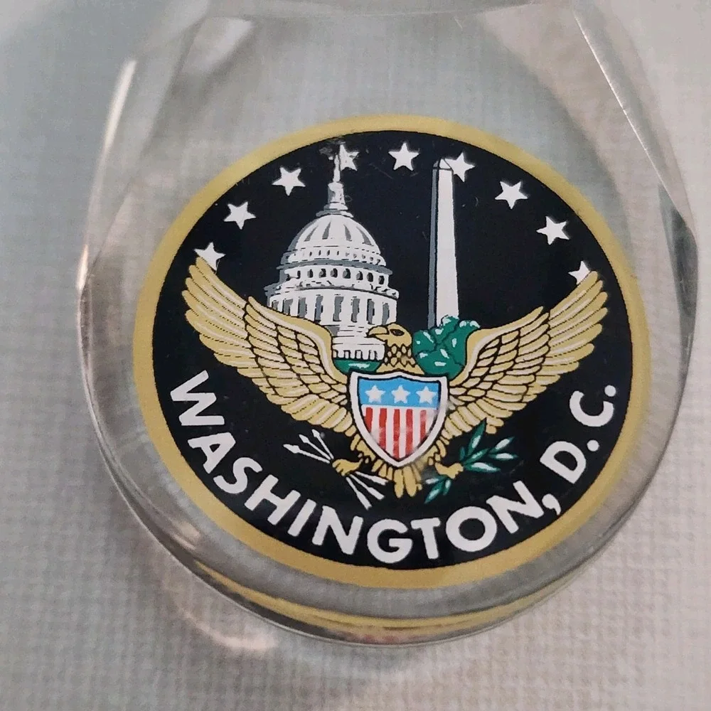 Washington DC Keychain Capitol Building Monument Eagle Acrylic Keyring Keychain